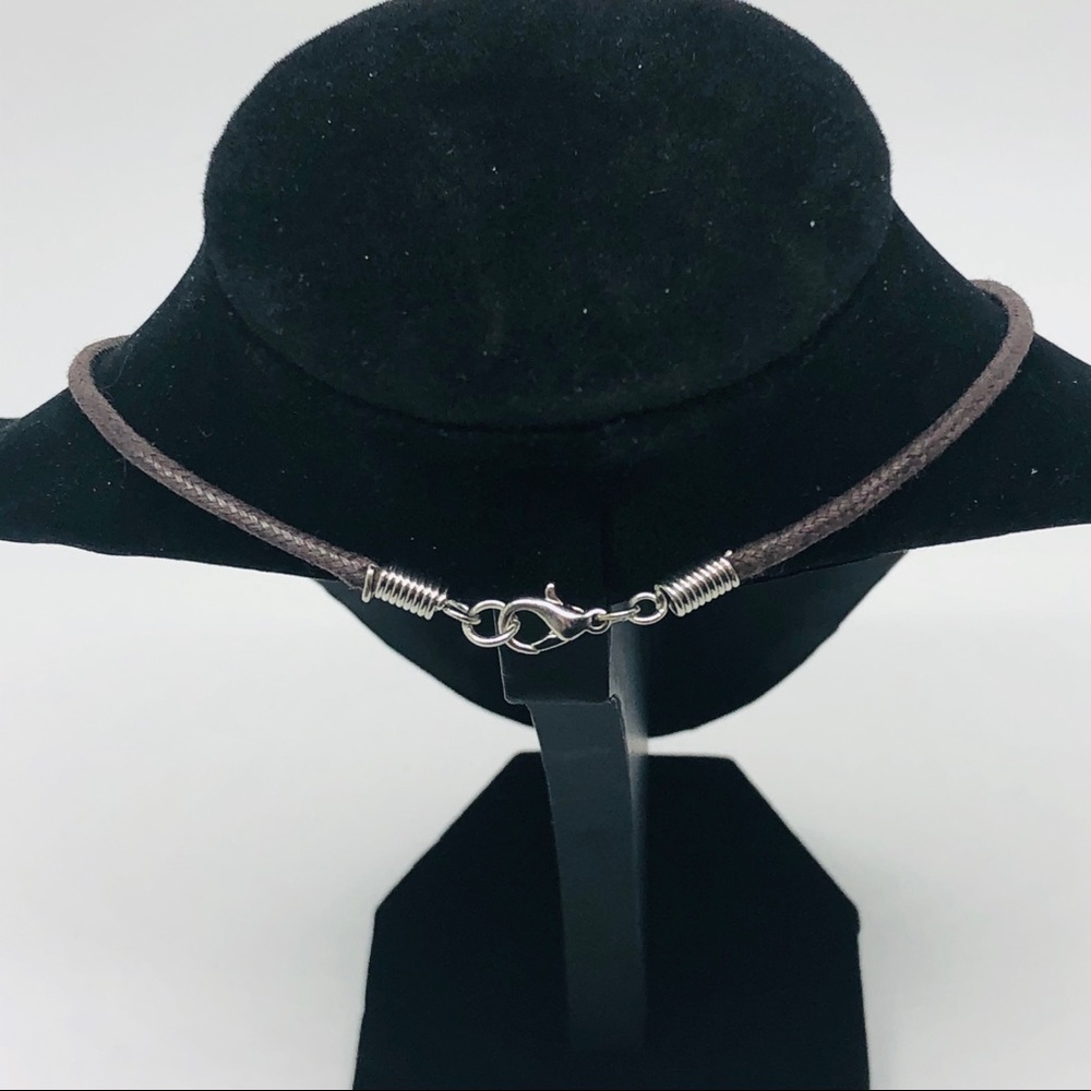 Braided Rope Cross Necklace - Picture 5 of 6